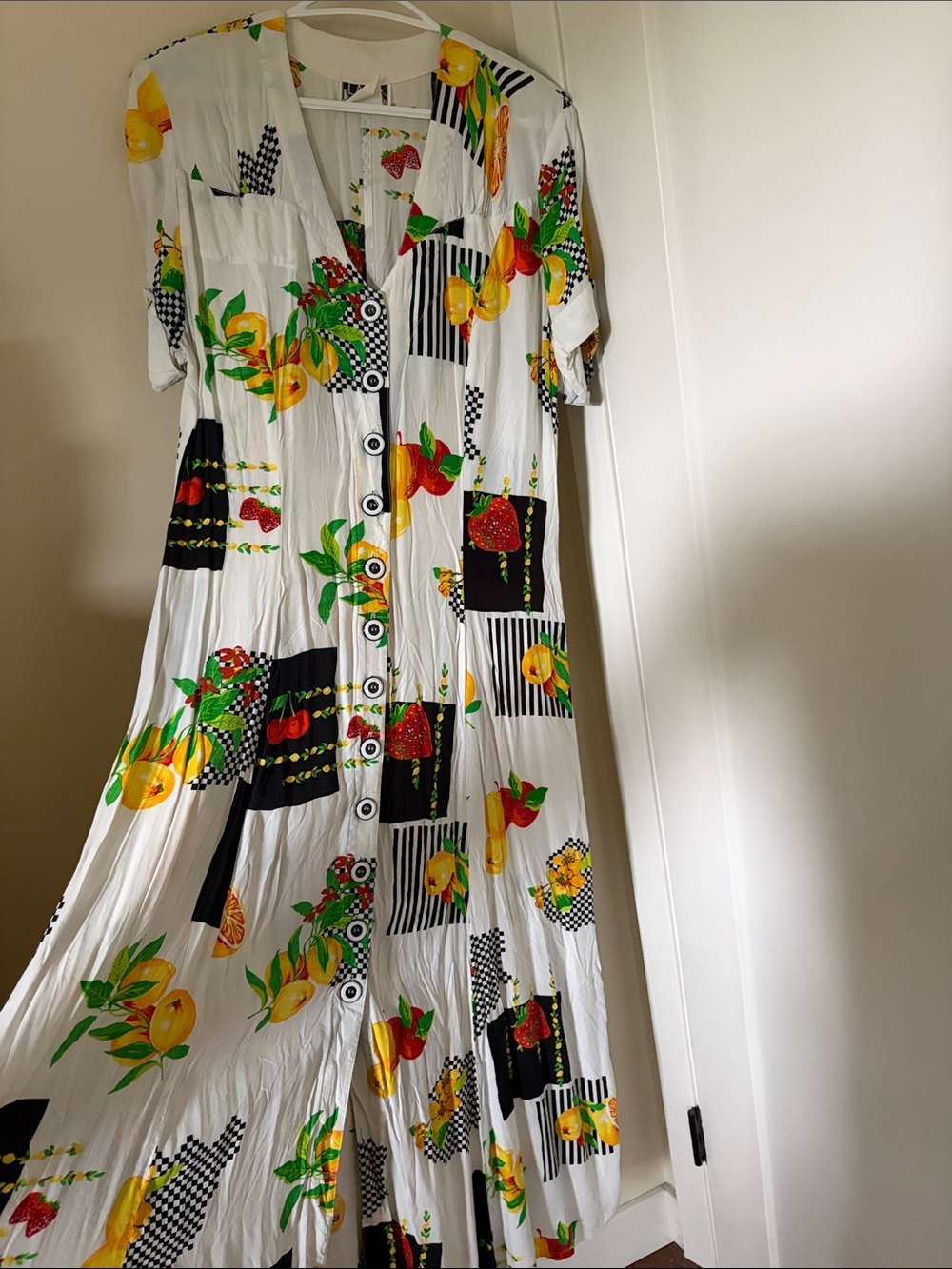 Vintage 90s fruit button up dress - Picture 7 of 8